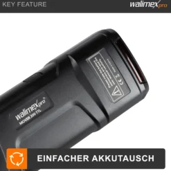 Walimex pro Akku 2900mAh 14,4V für Mover 200 TTL – 41,76 Wh – Li-Ionen Technologie, kein Memoryeffekt – Fotoequipement für Shootings drinnen und draußen – Ersatzakku für Studio-Akkublitz
