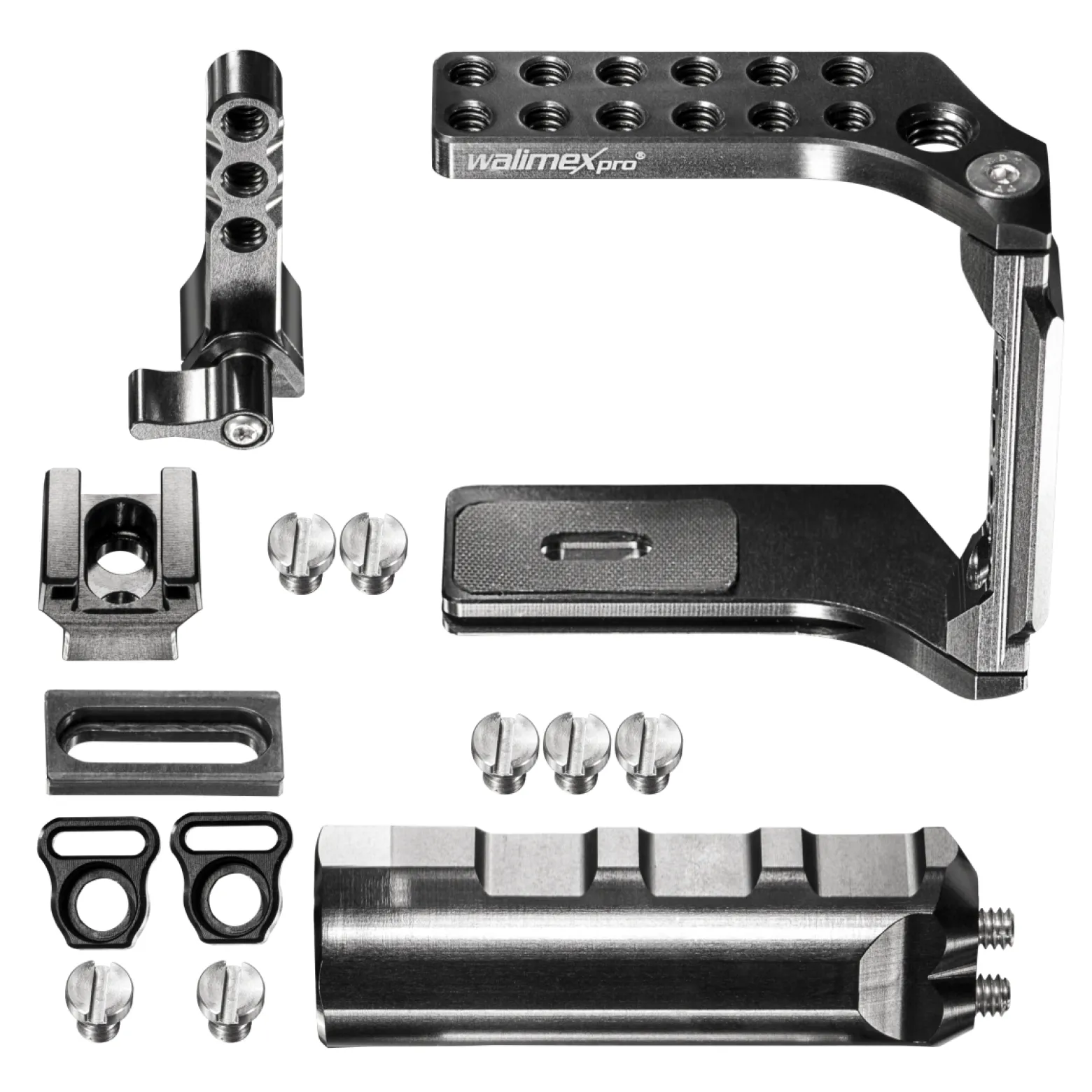 Walimex pro Aptaris Cage-System Universal - 1/4" und 3/8" Gewinde - für kompakte Systemkamera kompatibel mit vielen Marken - Kamerazubehör