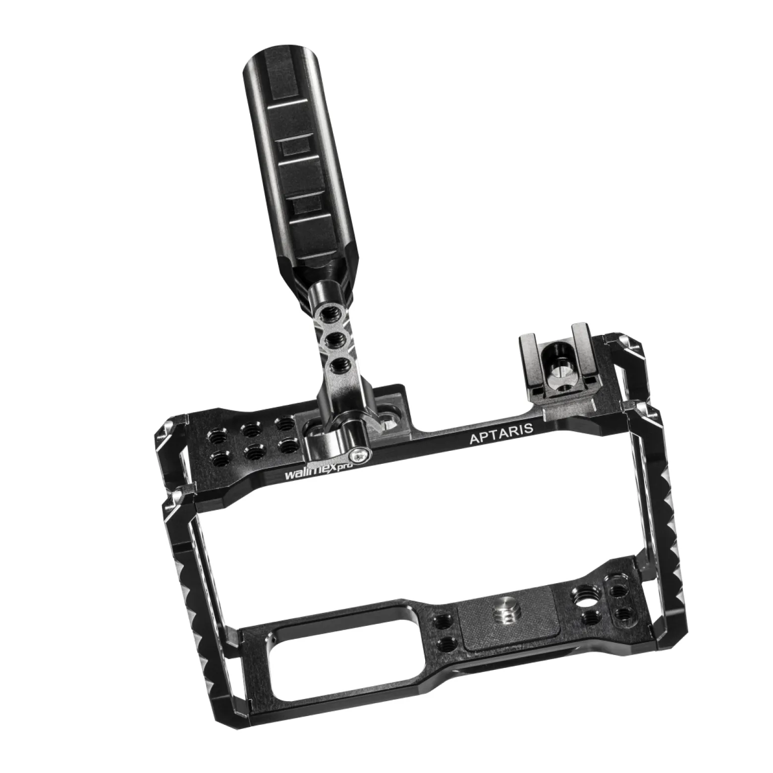 Walimex pro Aptaris Cage-System kompatibel mit Olympus OM-D E-M5 - zahlreiche 1/4" Gewinde - Kamerakäfig Rahmen - Kamerazubehör Studio On Location