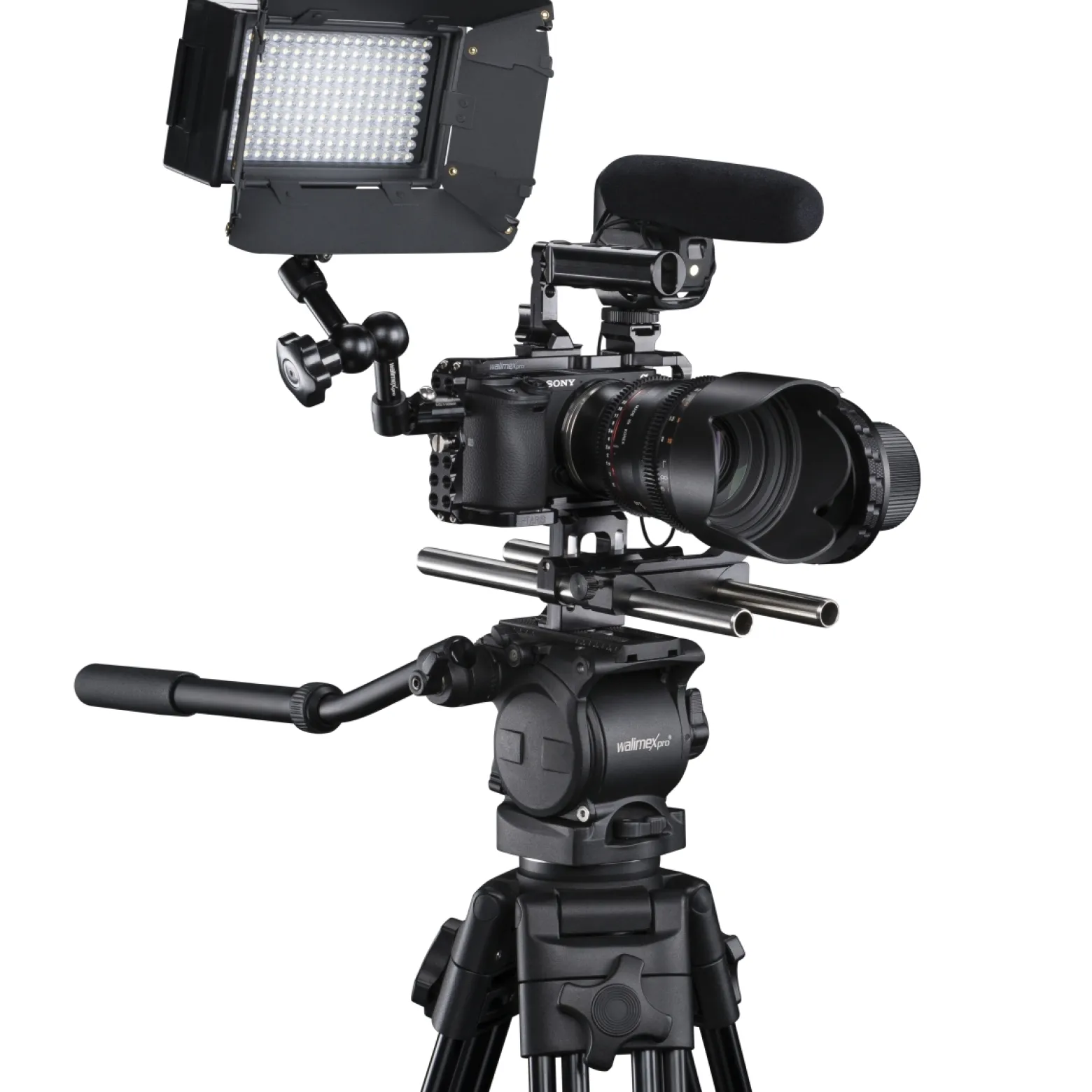 Walimex pro Aptaris Cam Cage System - mit 1/4" Gewinde - kompatibel mit Sony Alpha 6000, A6300, A6500 und Nex-Serie - Kamera Käfig Rahmen Kamerazubehör
