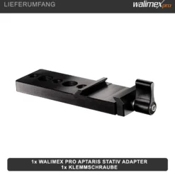 Walimex pro Aptaris Stativ Adapter - 126 x 50 x 9 mm - für Walimex pro Universal XL - Foto Video Zubehör Studio Set