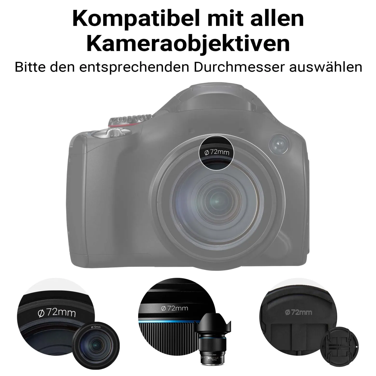Walimex pro Black Diffusion 1/4 Filter Nano 72 mm, Diffusionsfilter mit 18-facher Nano-Beschichtung, Nebelfilter mit 3,3 mm Slimfassung