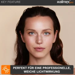 Walimex pro Diffusor für Beauty Dish Ø 40-41 cm, Lichtformer zum Aufziehen über den Reflektor, Fotozubehör ideal für Portät und Beautyfotografie