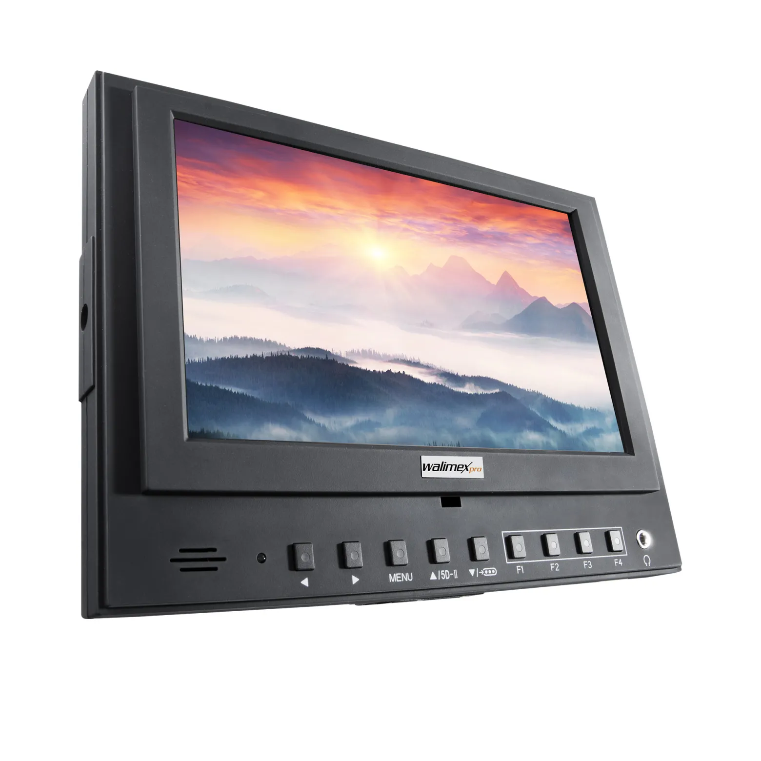 Walimex pro Director LCD HDMI Monitor - 50 x 200 x 141 mm / 7 Zoll / 16:9 / 4:3 - mit Akku und Sonnenblende - für Video DSLR Kamera