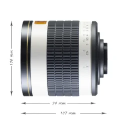 Walimex pro 500/6,3 DSLR Spiegel Objektiv für C-Mount, Kameraobjektiv mit 500 mm Brennweite, Spiegelobjektiv für Vollformat und APS-C Kamera, hochwertiges Kamera Equipment