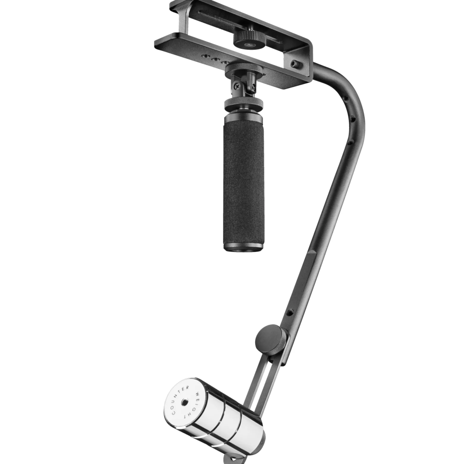 Walimex Pro Easy Balance Four Schwebestativ für leichte Kamera und Camcorder bis 1,35 kg mit drehbarem Handgriff für ruhige Videoaufnahmen