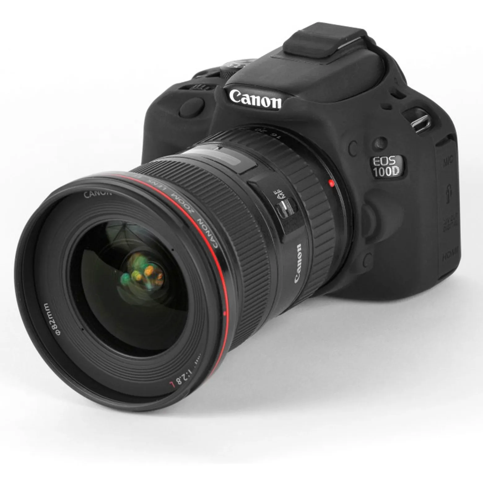 Walimex pro easyCover Kamera Schutzhülle kompatibel mit Canon 100D, rutschsichere Silikonhülle, Kameraabdeckung für uneingeschränkte Bedienbarkeit