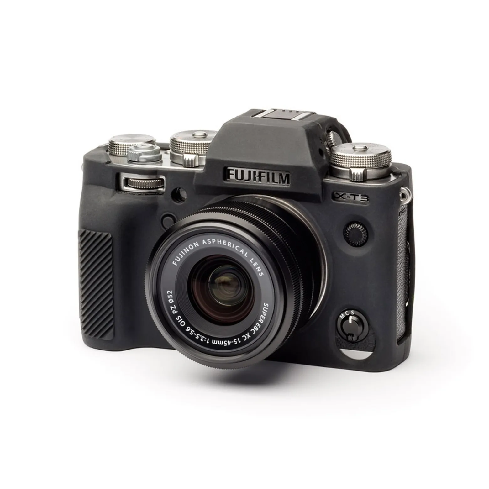 Walimex pro easyCover Kamera Schutzhülle kompatibel mit Fujifilm X-T3, rutschsichere Silikonhülle, Kameraabdeckung für uneingeschränkte Bedienbarkeit
