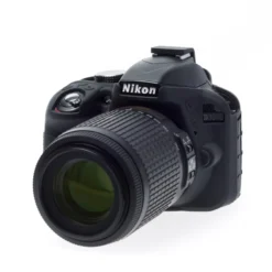 Walimex pro easyCover Kamera Schutzhülle kompatibel mit Nikon D3300/3400, rutschsichere Silikonhülle, Kameraabdeckung für uneingeschränkte Bedienbarkeit