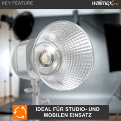 Walimex pro Ersatzblitzröhre für den Studioblitz Newcomer 100/150/200, VT-100/150/200, Leistungsaufnahme 100W, Farbtemperatur 5400-5800 K, Ersatz Blitz leicht zu wechseln