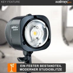 Walimex pro Ersatzblitzröhre für den Studioblitz Newcomer 100/150/200, VT-100/150/200, Leistungsaufnahme 100W, Farbtemperatur 5400-5800 K, Ersatz Blitz leicht zu wechseln