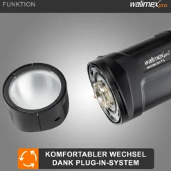 Walimex pro Ersatzblitzröhre für den Studioblitz Mover 200 TTL, Leistungsaufnahme 200W, Farbtemperatur 5400-5800 K, Ersatz Blitz leicht zu wechseln