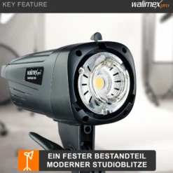 Walimex pro Ersatzblitzröhre für den Studioblitz Emerger 200 & VE-150/200, Leistungsaufnahme 150-200 W, Farbtemperatur 5400-5800 K, Ersatz Blitz leicht zu wechseln