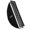 Walimex pro Essential Striplight Softbox 30 x 120 cm, Lichtformer um 360° drehbar, einfacher Aufbau, inkl. Grid, Bowens Adapter und Transporttasche, ideal für Produkt- und Peoplefotografie
