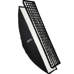 Walimex pro Essential Striplight Softbox 40 x 180 cm, Lichtformer um 360° drehbar, einfacher Aufbau, inkl. Grid, Bowens Adapter und Transporttasche, ideal für Produkt- und Peoplefotografie