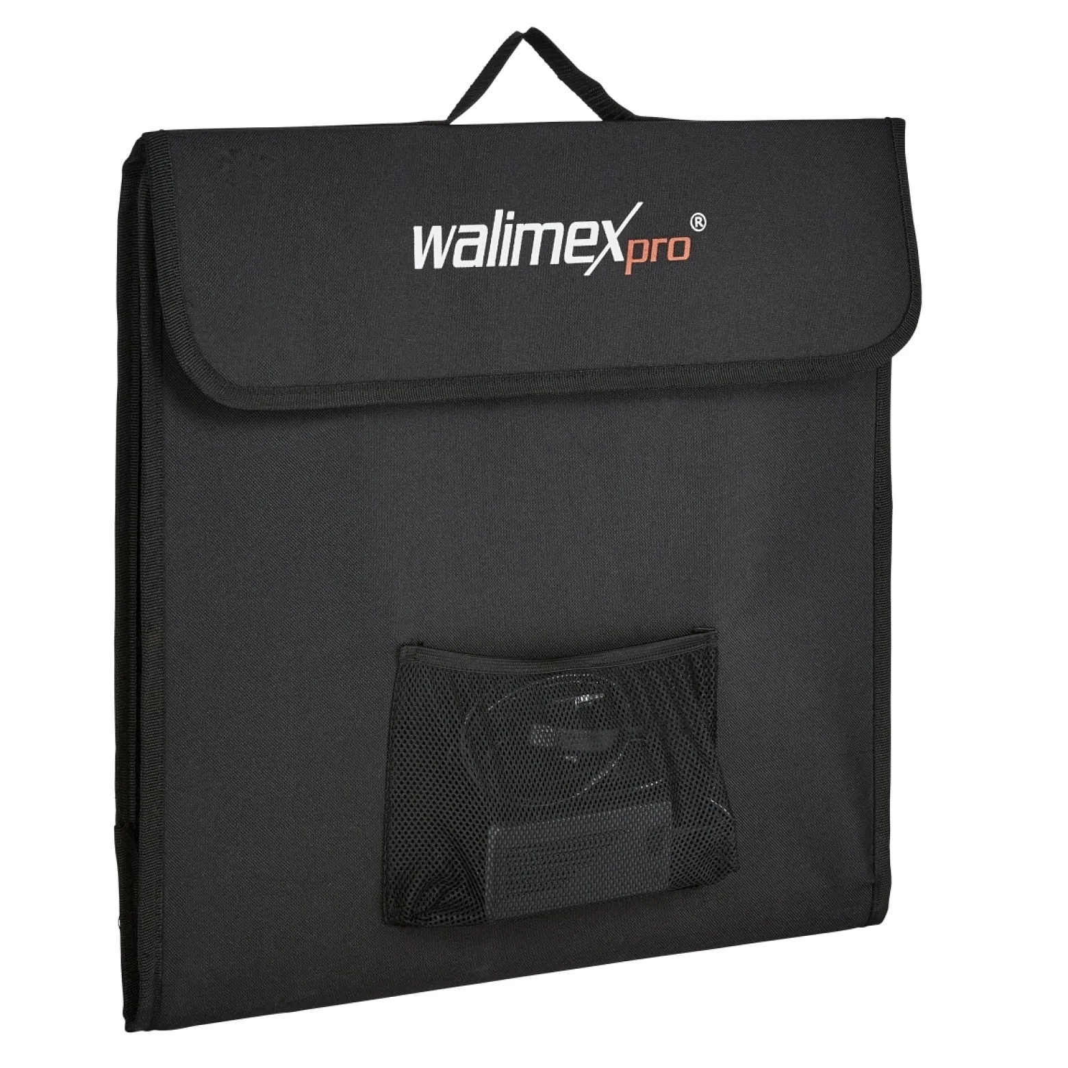 Walimex pro faltbarer LED Aufnahmewürfel 40 x 40 cm mobiles Fotostudio mit LED-Beleuchtung, 4 Hintergründen & Diffusor