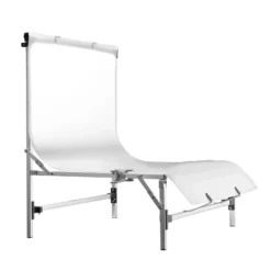 Walimex pro Fototisch Tavola Aufnahmehöhe 28 cm, Aufnametisch für Produktfotografie mit Diffusionsoberfläche, bis 5 kg Traglast, Fotostudio Hintergrund für professionelle Bilder