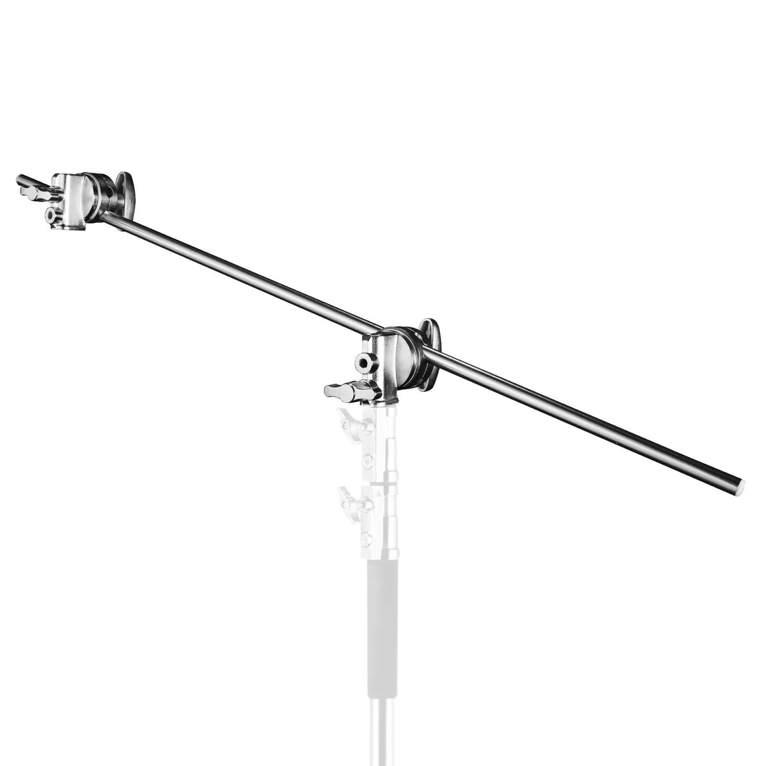Walimex pro Galgen mit 2 Schraubklemmen 1000 x 140 x 70 mm Traglast max. 10 kg mit 5/8" Spigotaufnahme für Auf-/Kopflicht