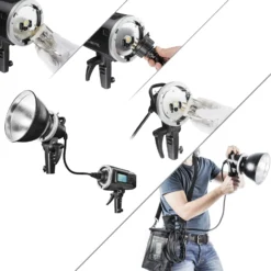 Walimex pro Handblitz H600 für Flash2Go – Leicht & mobil, Bowens Bajonett, kompatibel mit Godox AD600B, einfache Montage, ideal für Indoor- & Outdoor-Fotografie