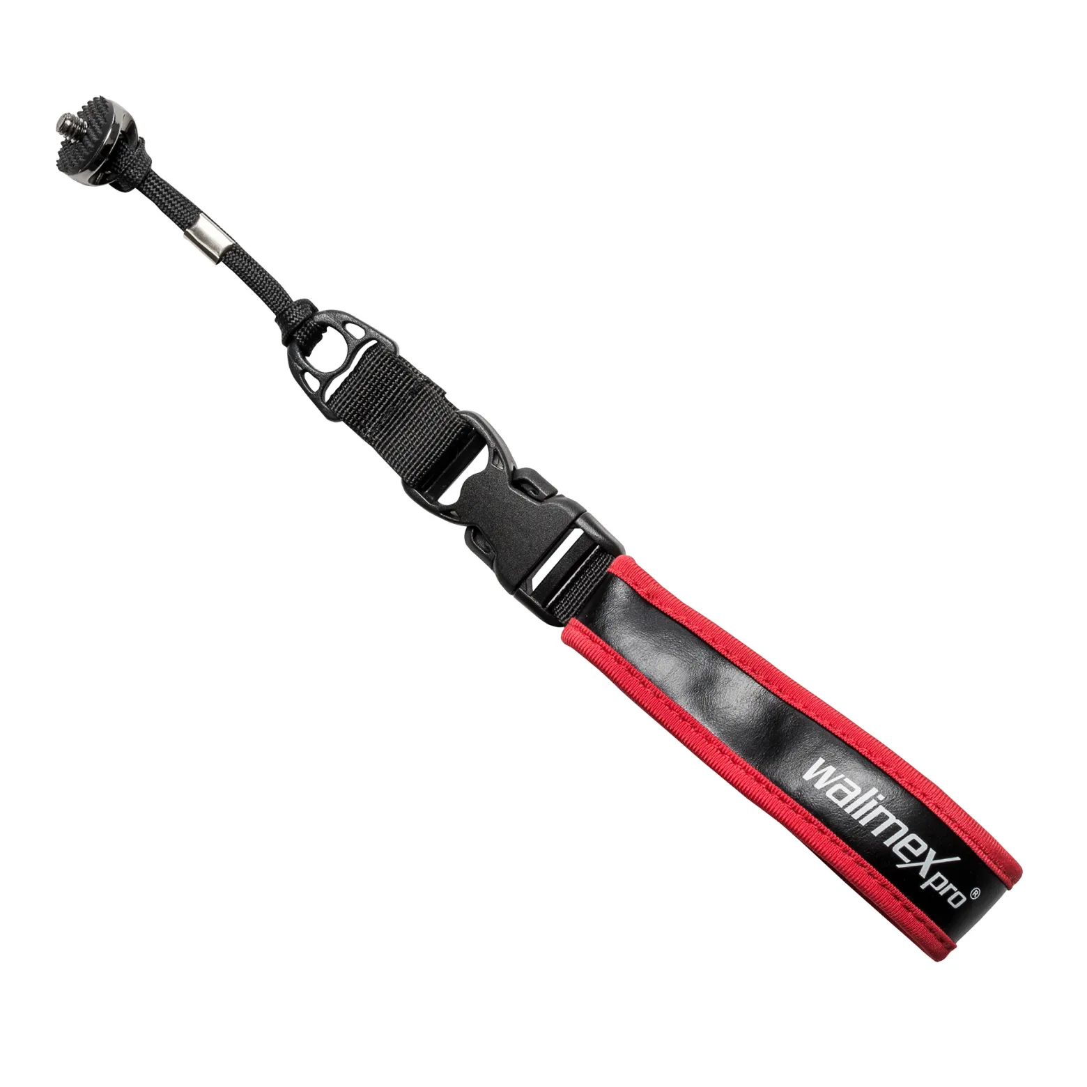 Walimex pro Handschlaufe BR-1 - 330 x 30 x 20 mm - aus weichem Neopren - mit 1/4" Kamerachraube - Farbe schwarz rot