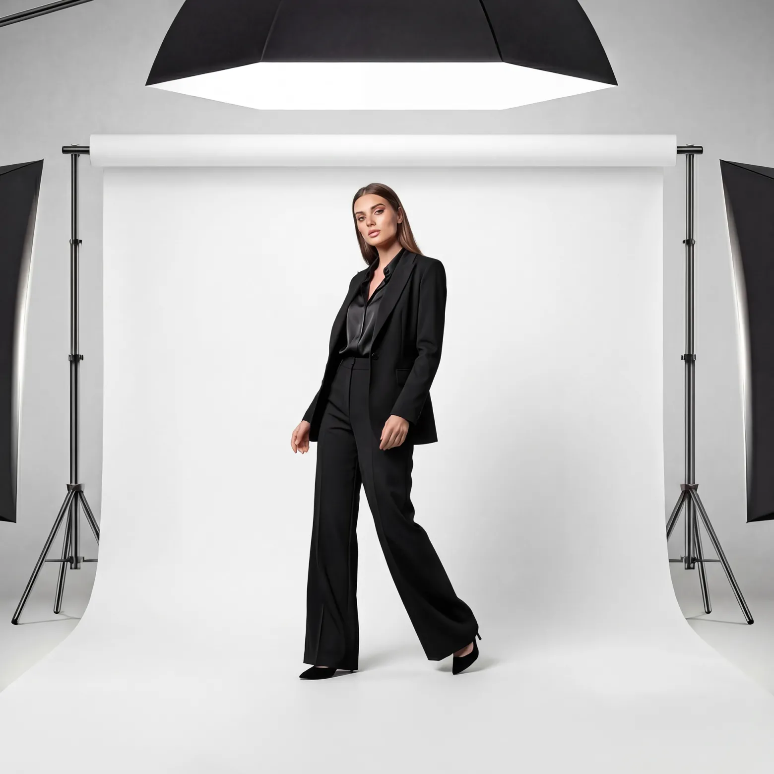 Walimex pro Hintergrundkarton 2,60 x 10 m weiß, robuster Fotohintergrund aus Karton, Fotoleinwand als Backdrop für Fotostudio, reflexfrei, strapazierfähig, ideal für Produktfotografie