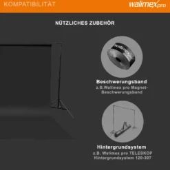 Walimex pro Hintergrundkarton 1,35 x 10 m schwarz, robuster Fotohintergrund aus Karton, Fotoleinwand als Backdrop für Fotostudio, reflexfrei, strapazierfähig, ideal für Produktfotografie