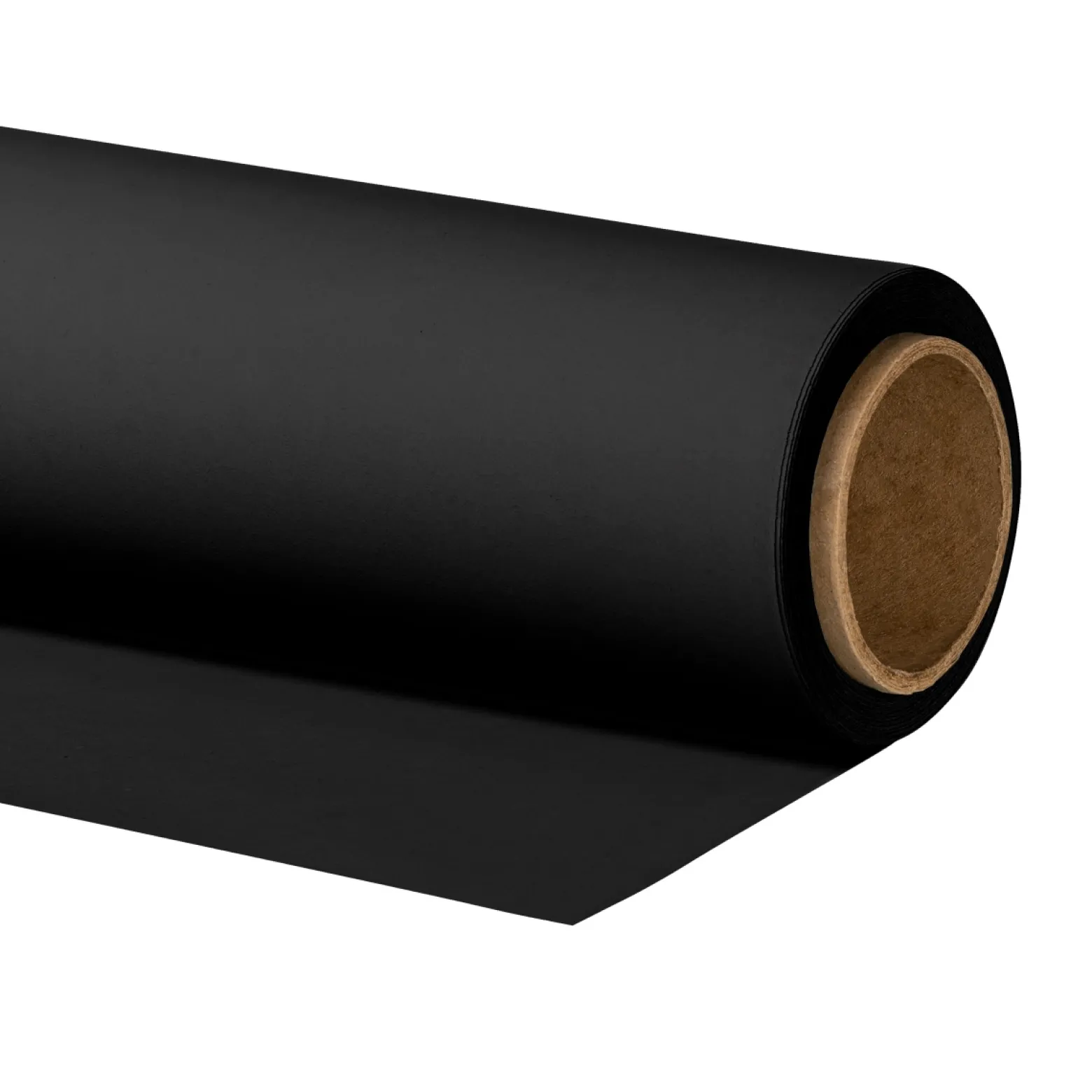 Walimex pro Hintergrundkarton 1,35 x 10 m schwarz, robuster Fotohintergrund aus Karton, Fotoleinwand als Backdrop für Fotostudio, reflexfrei, strapazierfähig, ideal für Produktfotografie