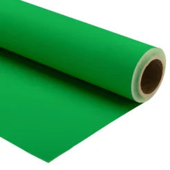 Walimex pro Hintergrundkarton 1,35 x 10 m grün chroma, robuster Fotohintergrund aus Karton, Fotoleinwand als Backdrop für Fotostudio, reflexfrei, strapazierfähig, ideal für Produktfotografie
