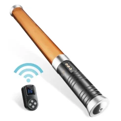 Walimex pro Ice Sword 300 Plus LED Stableuchte, Leuchtstab mit variabler Farbtemperatur, Videoleuchte mit Fernbedienung, Studiolicht für Freihandnutzung oder Stativ