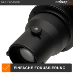 Walimex Projektionsvorsatz mit Universalanschluss, Lichtformer für Blitzgeräte inkl. 4 verschiedener Farbfolien und Schablonen, Blitzvorsatz für kreative Lichteffekte in der Fotografie