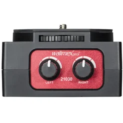Walimex pro 2 Kanal XLR Audioadapter 101 - 87 x 80 x 52 mm - mit 2 Audio Eingängen, Kopfhörerbuchse, Mono/Stereo Modus, Ground und LINE/MIC - für optimale Tonkontrolle - Camcorder DSLR