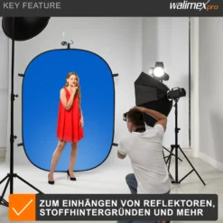 Walimex pro Klemmhaken 85 x 40 x 110 mm max. Ø 4 cm für Hintergrund, Stangen, Reflektoren, Stative und Autopole