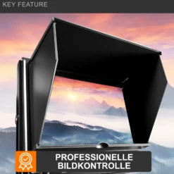 Walimex pro LCD Monitor Director II 9,7' Professioneller Video Screen 24,6 cm mit 1920 x 1080 Pixel, Full HD, 8-fach Zoom, HDMI Out - für Video DSLR Kamera