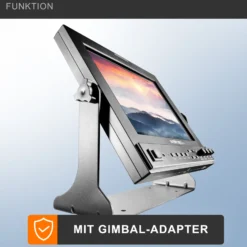 Walimex pro LCD Monitor Director II 9,7' Professioneller Video Screen 24,6 cm mit 1920 x 1080 Pixel, Full HD, 8-fach Zoom, HDMI Out - für Video DSLR Kamera