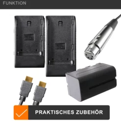 Walimex pro LCD Monitor Director II - Professioneller Video Screen - 24,6 cm / 9,7 Zoll / 1920 x 1080 Pixel, Full HD, 8-fach Zoom, HDMI Out - für Video DSLR Kamera
