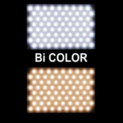 Walimex pro LED Niova 150 Bi Color Videoleuchte inkl. Akku, On-Camera Fotolampe 15 W, Videolicht mit einstellbarer Farbtemperatur 3200-566 K, Studiolicht dimmbar