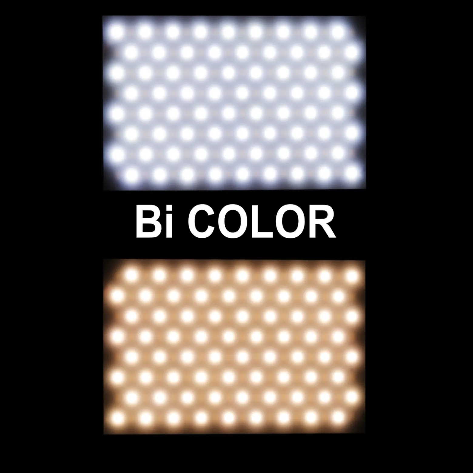 Walimex pro LED Niova 150 Bi Color Videoleuchte, On-Camera Fotolampe 15 W, Videolicht mit einstellbarer Farbtemperatur 3200-566 K, Studiolicht dimmbar