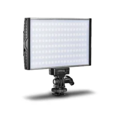 Walimex pro LED Niova 150 Bi Color Videoleuchte inkl. Netzteil, On-Camera Fotolampe 15 W, Videolicht mit einstellbarer Farbtemperatur 3200-566 K, Studiolicht dimmbar