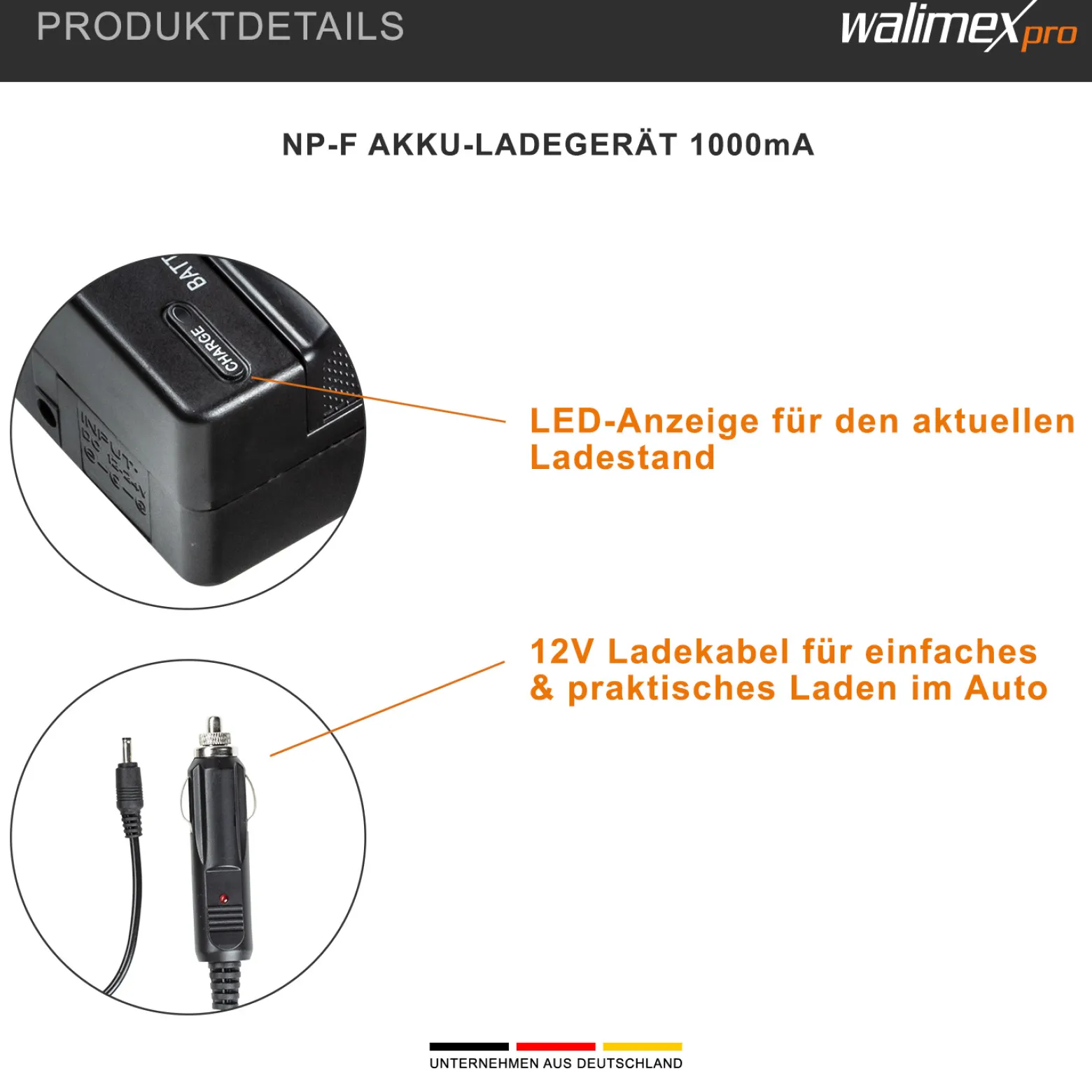 Walimex pro LED Niova 900 Plus DL mit Lampenstativ & 2 NP-F Akkus LED Flächenleuchte 54 W 5600 K DMX Fernbedienung WT-806 256 cm