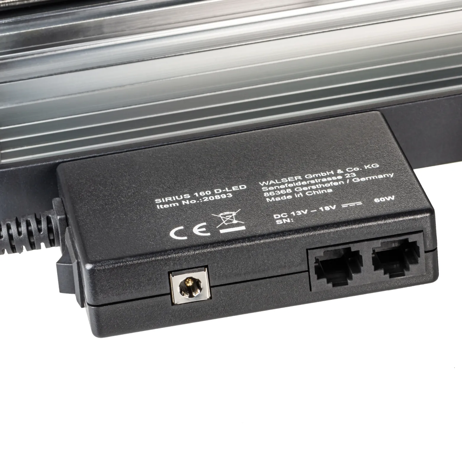 Walimex pro LED Sirius 160 Daylight Flächenleuchte, leistungsstarkes 65 W Flächenlicht, Tageslicht Videoleuchte 5600 K, Studioleuchte mit Aluminium-Gehäuse, Passivkühlung