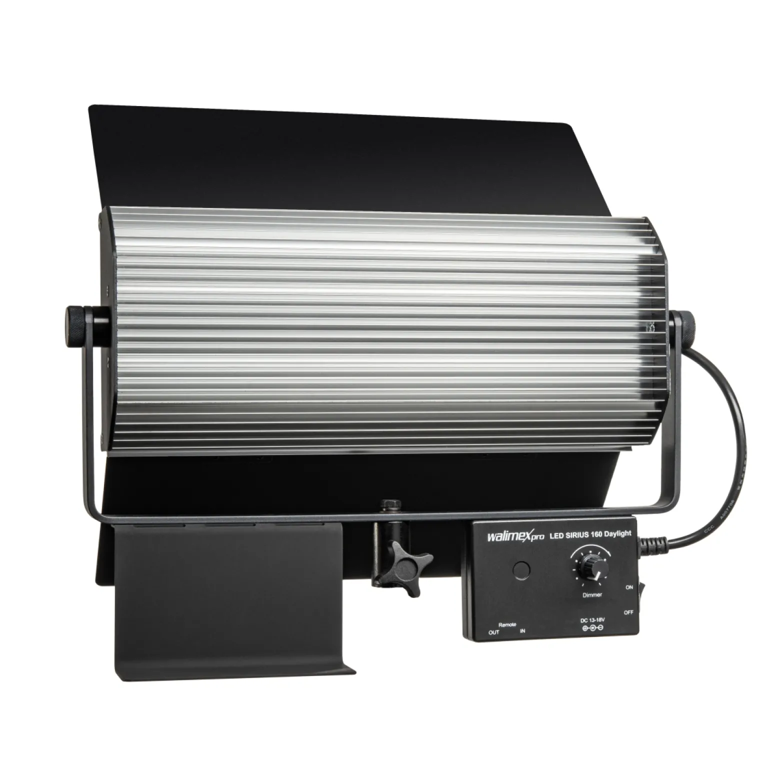 Walimex pro LED Sirius 160 Daylight Flächenleuchte, leistungsstarkes 65 W Flächenlicht, Tageslicht Videoleuchte 5600 K, Studioleuchte mit Aluminium-Gehäuse, Passivkühlung