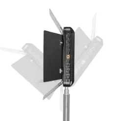 Walimex pro LED Versalight 500 Daylight Set bestehend aus Flächenleuchte, Lampenstativ bis 260 cm und 2 Akkus