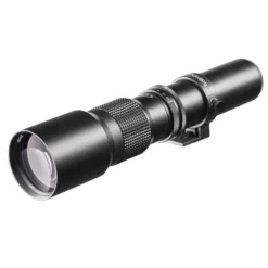Walimex pro 500/8,0 Linsen Objektiv für verschiedene Kameras, DSLR-Objektiv für Vollformat und APSC, Teleobjektiv mit eingebauter Irisblende, hochwertiges Kameraobjektiv