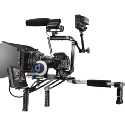 Walimex Pro mutabilis Basic-Set Portable Schulter Rig mit Rods und Tragegriffe