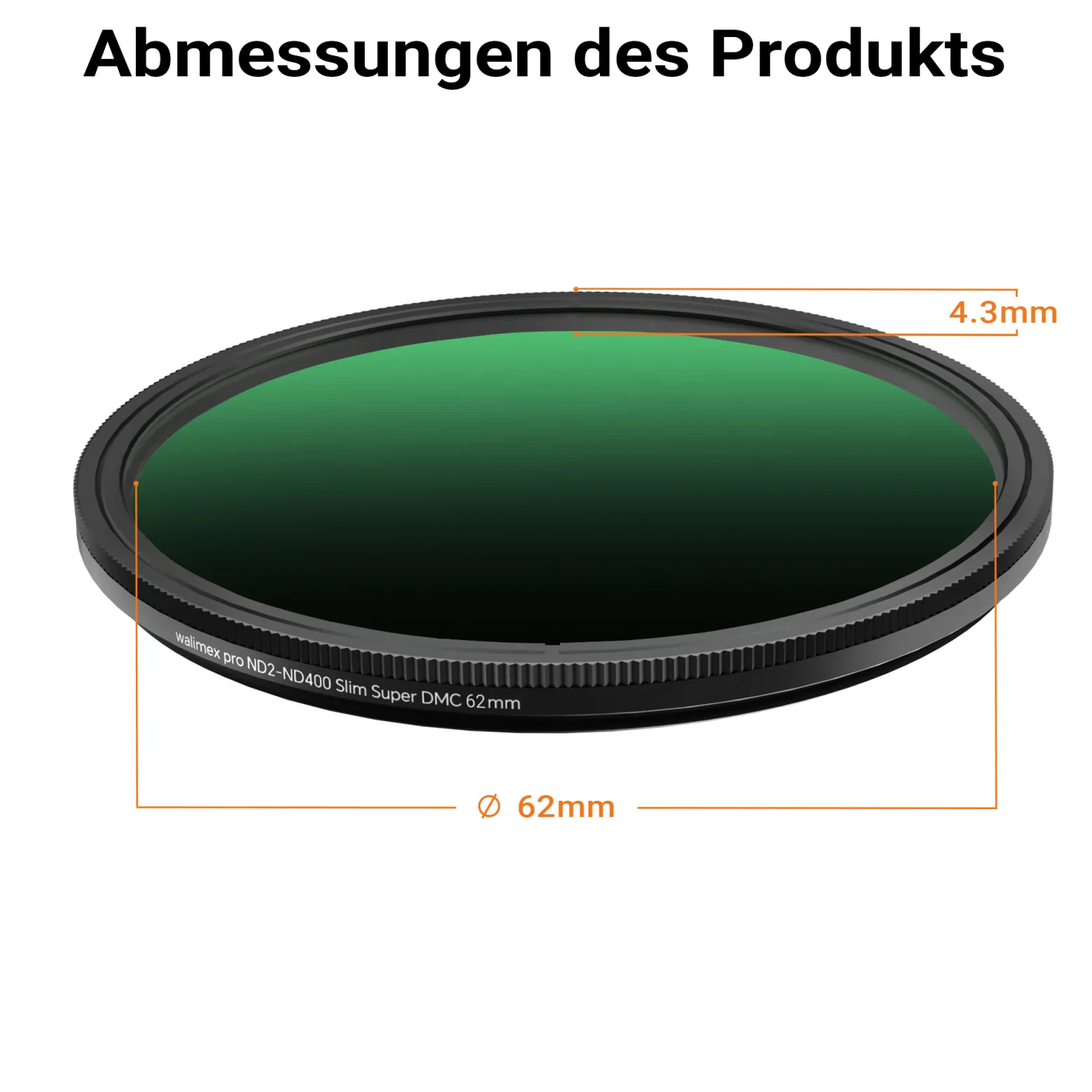 Walimex pro ND2-ND400 Fader Slim Super DMC 62 mm
