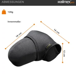 Walimex pro Neopren Kamera-Schutzhülle M 18 x 14 x 12 cm für mittelgroße Kameras mit angesetztem Objektiv bis max. 18 cm Tiefe