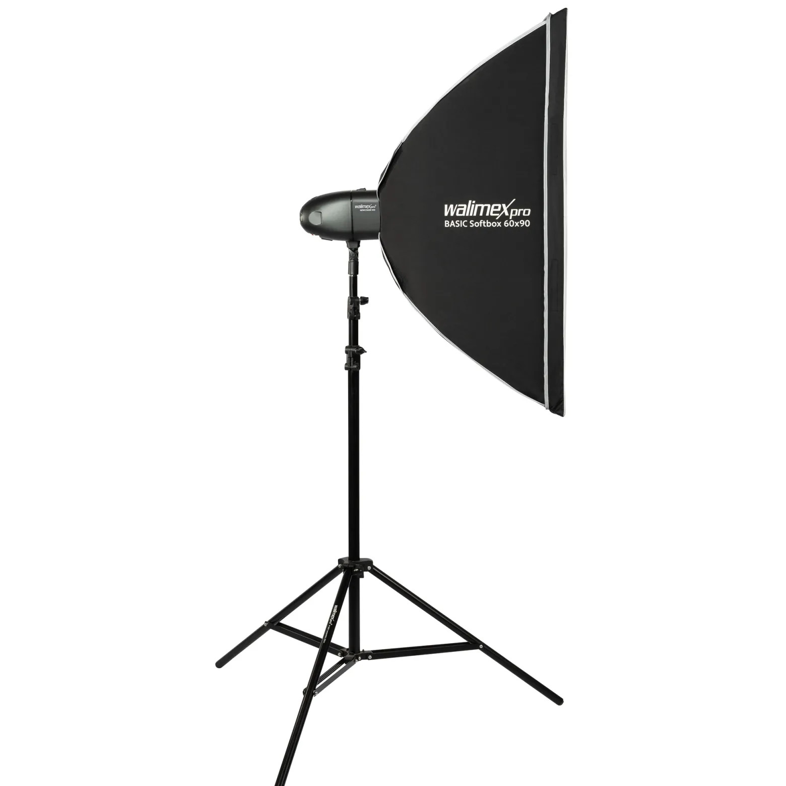 Walimex pro Newcomer 300 II Set, Studioblitz inkl. Softbox und Lampenstativ, LED Studiolicht mit Funk, Studiolampe 300 W mit hoher Lichtleistung ideal für Fotostudio