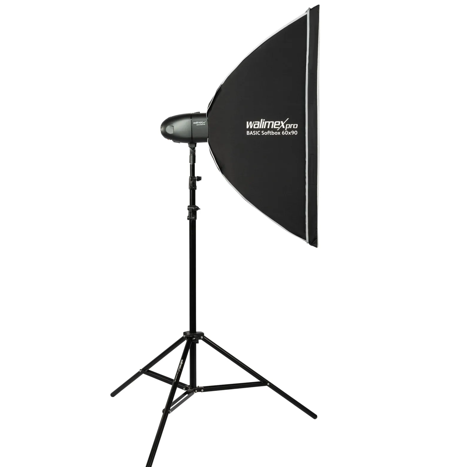 Walimex pro Newcomer 100 II Set, Studioblitz Set inkl. Softbox und Lampenstativ, LED Studiolicht mit Funk, Studiolampe mit hoher Lichtleistung ideal für Fotostudio