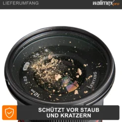 Walimex pro Objektivdeckel mit Innengriff 58 mm Frontdeckel aus Kunststoff schützt vor Staub, Kratzern und Schmutz