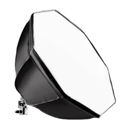 Walimex pro Octagon Softbox 55 cm mit 35 W Daylight LED, Studioleuchte 5000 K Tageslicht, Soft Box neigbar um ca. 135°, inkl. Diffusor ideal für Fotostudio